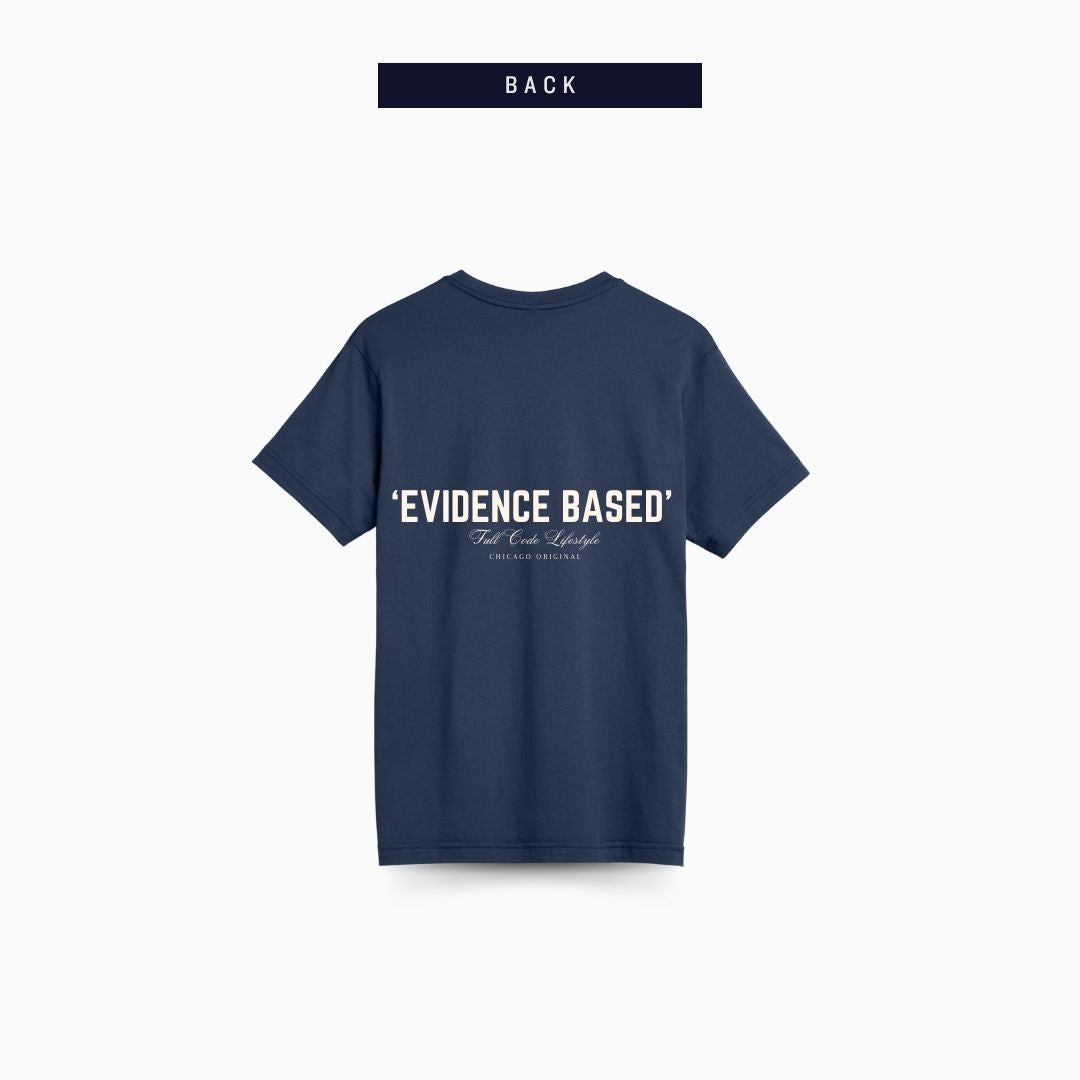 American Grown Supima Tee - Left FCL - Ocean Navy