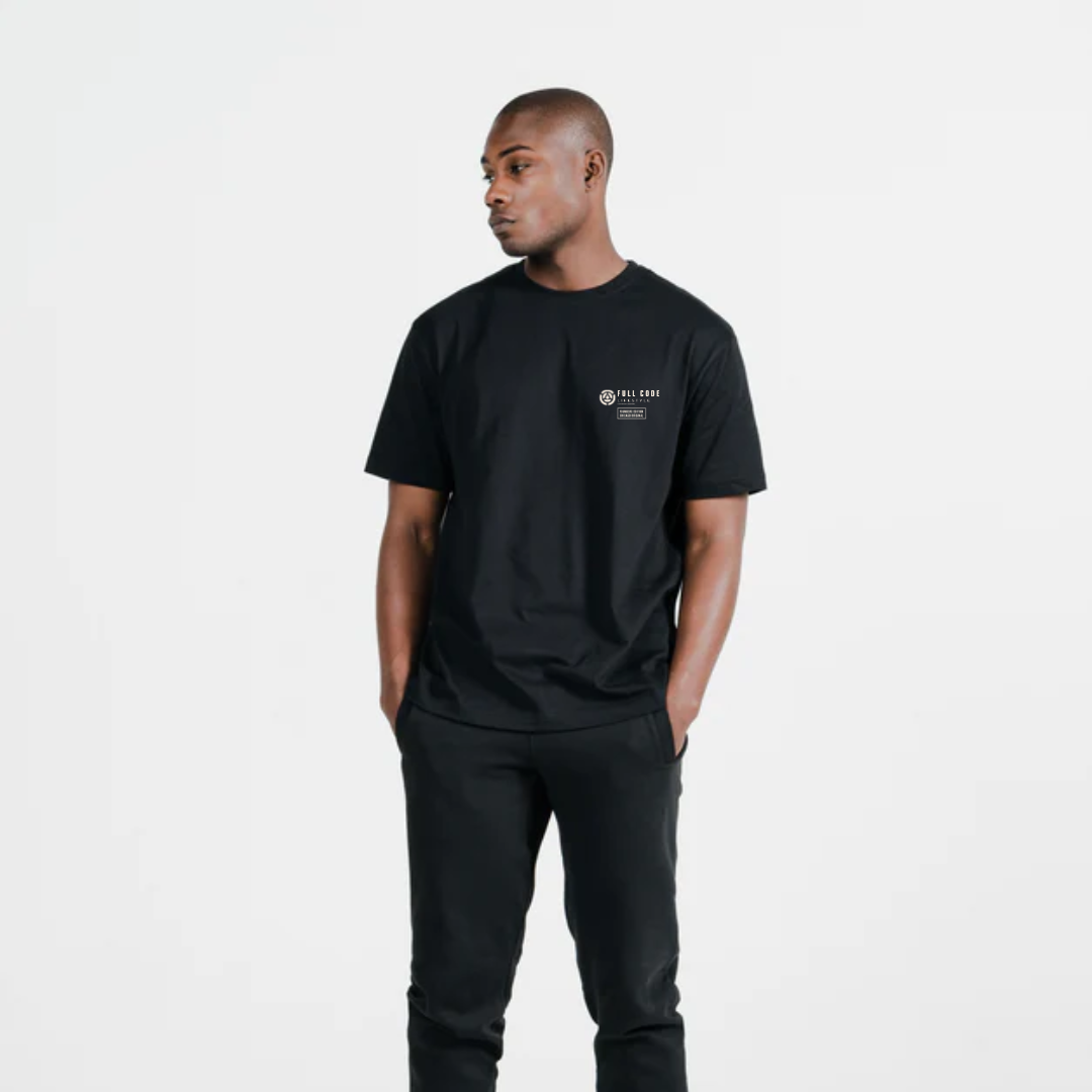 American Grown Supima Tee - Left FCL - Black