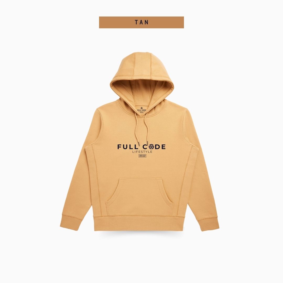 Organic Cotton Pullover Hoodie - Tan